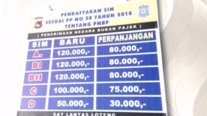 Analisis perbandingan biaya pembuatan SIM