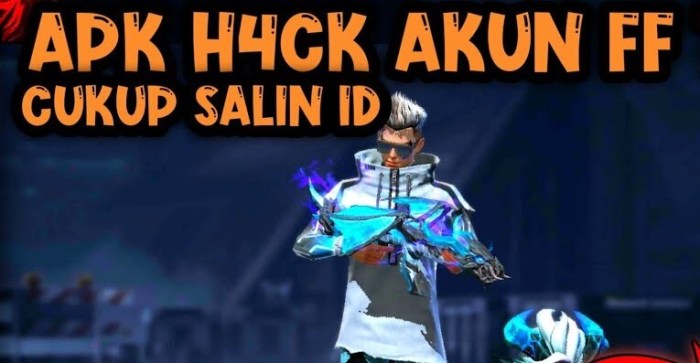 Hack akun ff via id apk