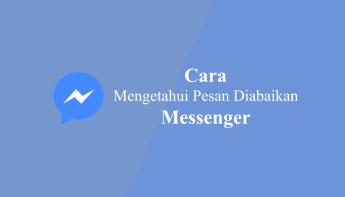 Tanda pesan messenger diabaikan