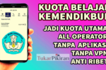 Cara mengubah kuota belajar menjadi kuota internet