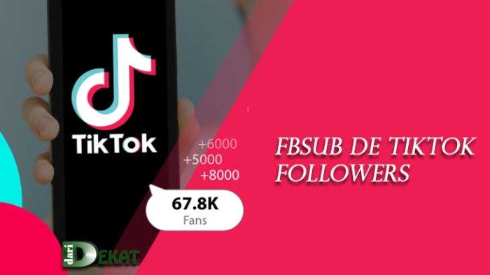 Fbsub de tiktok followers