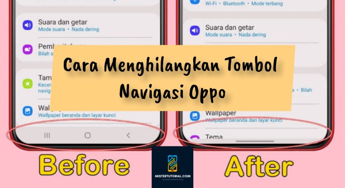 Cara menghilangkan tombol navigasi oppo