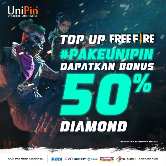 Top up ff diskon 90