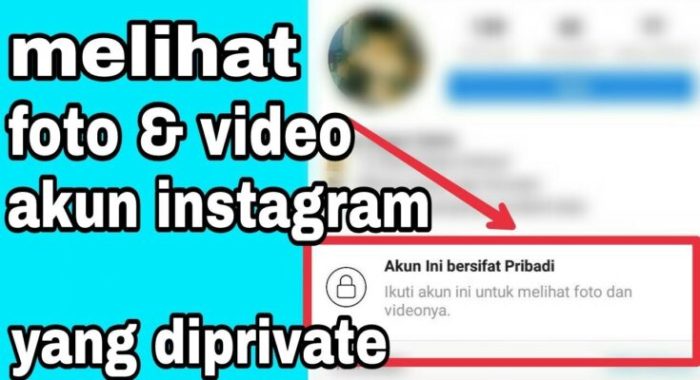 Unlock private akun instagram