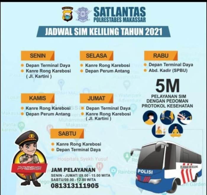 Jadwal SIM Keliling Matraman