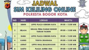 Sim bogor keliling polres lokasi jadwal berlaku habis bulan kabupaten pukul