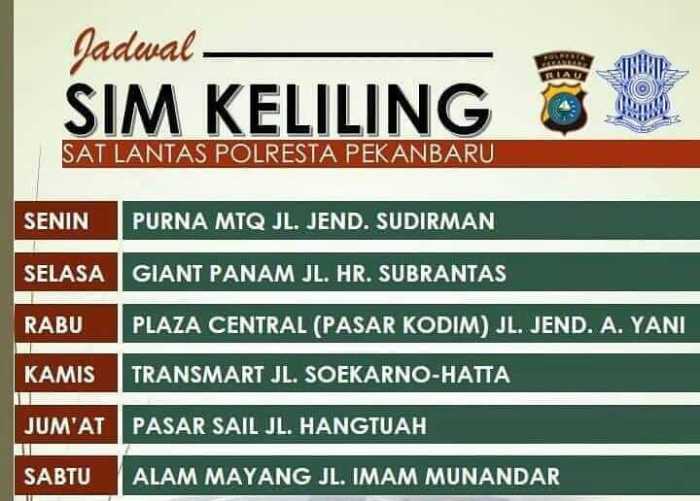 Jadwal SIM Keliling Ciracas