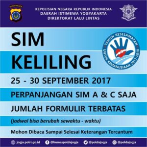 Jadwal SIM Keliling Gunung Putri