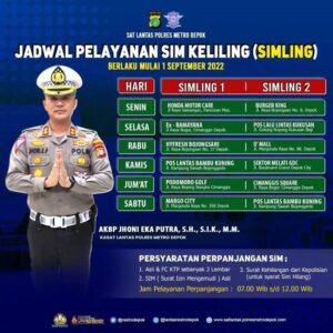 Jadwal SIM Keliling Pancoran