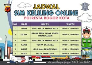 Jadwal Sim Keliling di Kecamatan Bogor Timur